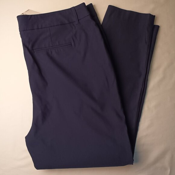 NWT Nine West Pants Size 18W Slim Ankle High Rise Navy Color - Picture 1 of 9